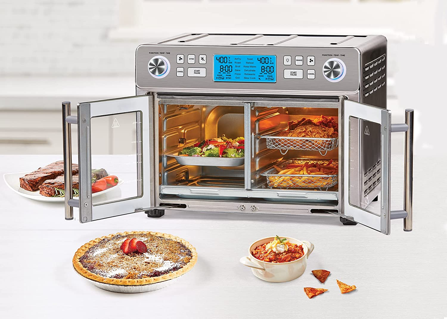 Emeril Lagasse Everyday French Door 360 Air Fryer, 25QT Capacity, Dual