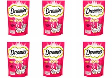 6 x 60g Dreamies Cat Treats With Beef Flavour Cat Biscuits Full Of Vitamins