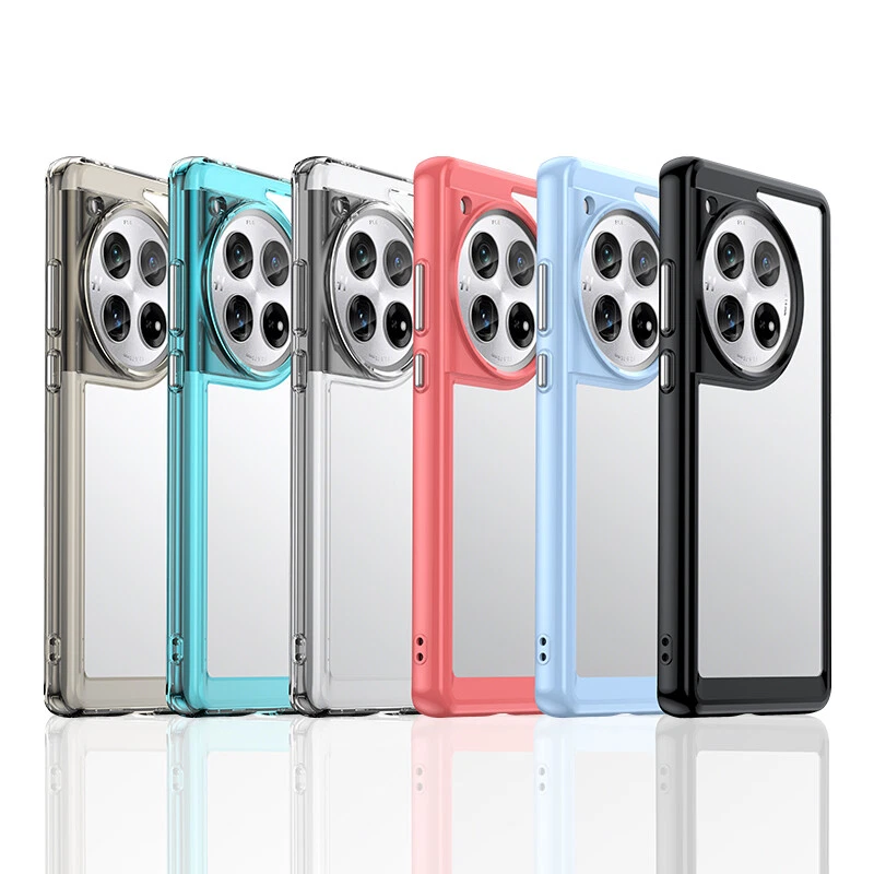 Funda protectora resistente transparente colorida para teléfono para OnePlus Nord N300 N20 SE Ace 3V Foto 2 de 4