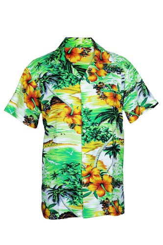 Hawaiian Shirts Mens Floral Scenic Beach Aloha Party Camp Short Sleeve Holiday E - Foto 6