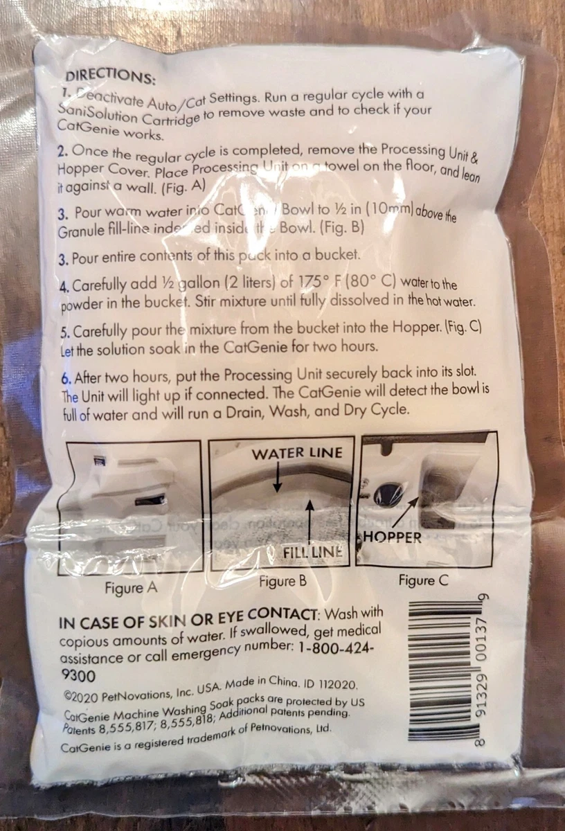 Cat Genie Machine Washing Soak Machine Maintenance Packets eBay