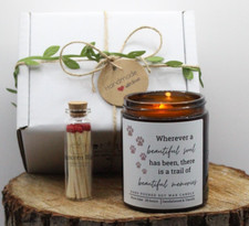 Pet Loss Candle memorial sympathy gift keepsake for family friend to send hugs