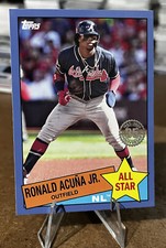 Ronald Acuna Jr 2020 Topps ALL STAR RETRO 1985 BLUE Parallel Atlanta Braves 