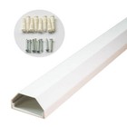 ALU-KABELKANAL TV LCD HD Kabelabdeckung 75 - 110cm ALUMINIUM Kabel Kanal Design