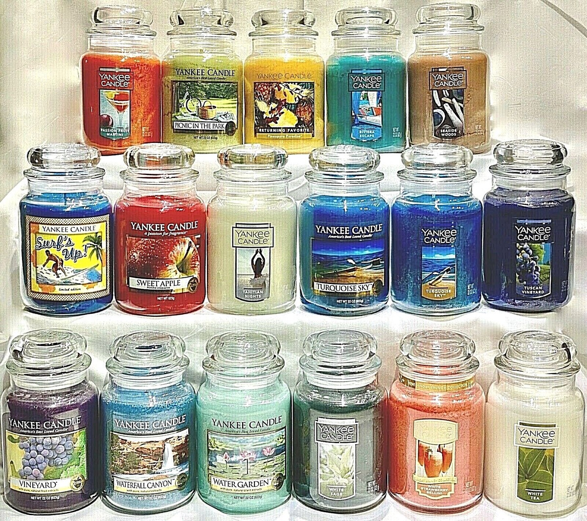 RARE Yankee Candle SUMMER SPRING HOLIDAY 22oz LARGE JARS LE RETIRED *U PICK*