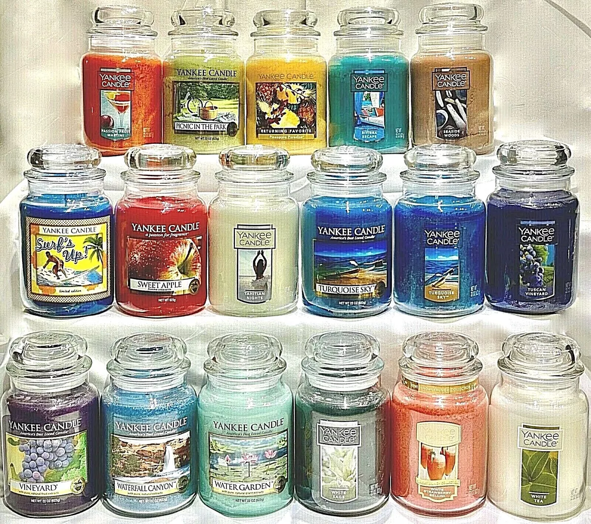 RARE Yankee Candle SUMMER SPRING HOLIDAY 22oz LARGE JARS LE RETIRED *U  PICK*