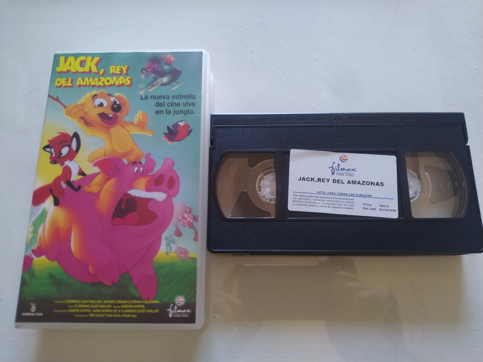 Jack Rey Del Amazonas Animación Filmax - VHS Cinta Tape Español