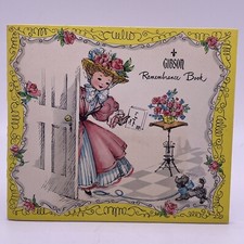 Gibson Remembrance Book Calendar 1957/58, Pexton Drug Store Harlan Iowa, Unused