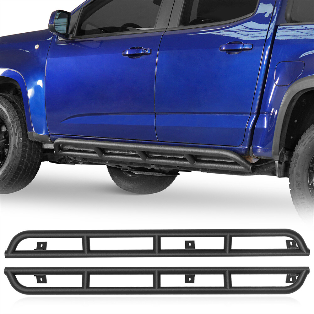Rock Sliders Side Armor Step Rail for 15-25 Chevy Colorado/GMC