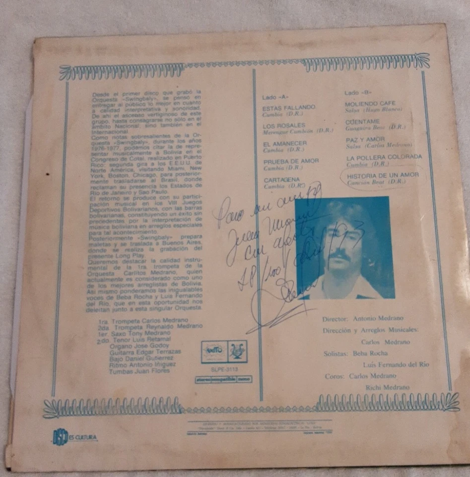 Orquesta Swingbali desde Buenos Aires, cumbia y Salsa, vinyl ,Para coleccionista - Image 2 of 4
