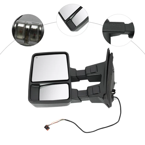 Left Side Mirror for 08-16 Ford F250 F350 F450 Super Duty Crew Cab Pickup 4-Door