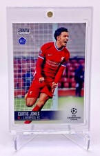 2020-21 Curtis Jones Topps Stadium Club Chrome Liverpool FC Rookie Soccer Card. rookie card picture