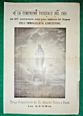 IN LUINO VERY RARE AND BEAUTIFUL EASTER BROCHURE OF 1904 - REF.5123