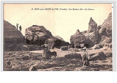 85.SION, IN DER NÄHE VON CROIX-DE-VIE.LES ROCHERS DITS ''''''''LE CHAOS''''''''.