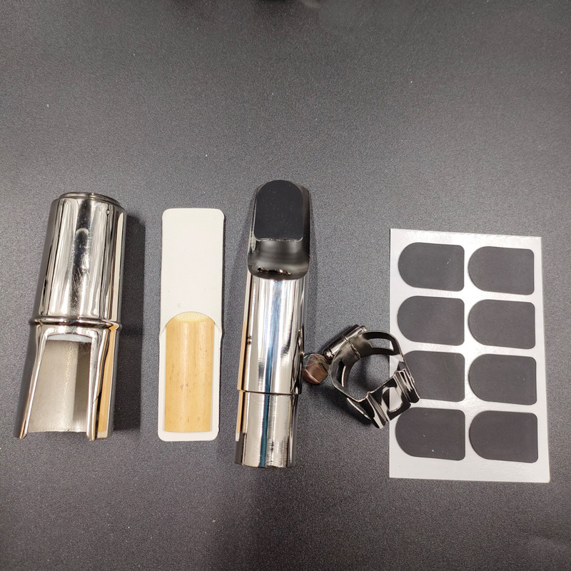Alto Saxophone Mouthpiece Bullet Shape #5-9 w/Ligature Reed/Teeth/Chion Guard