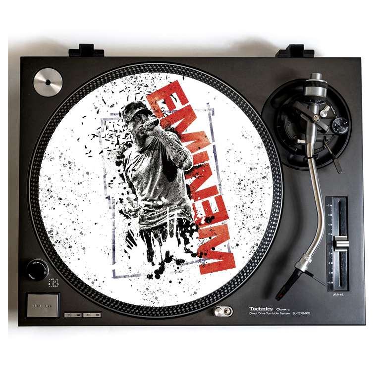 Eminem Themed DJ Slipmat for 12 Inch Turntables and Vinyl Records-image