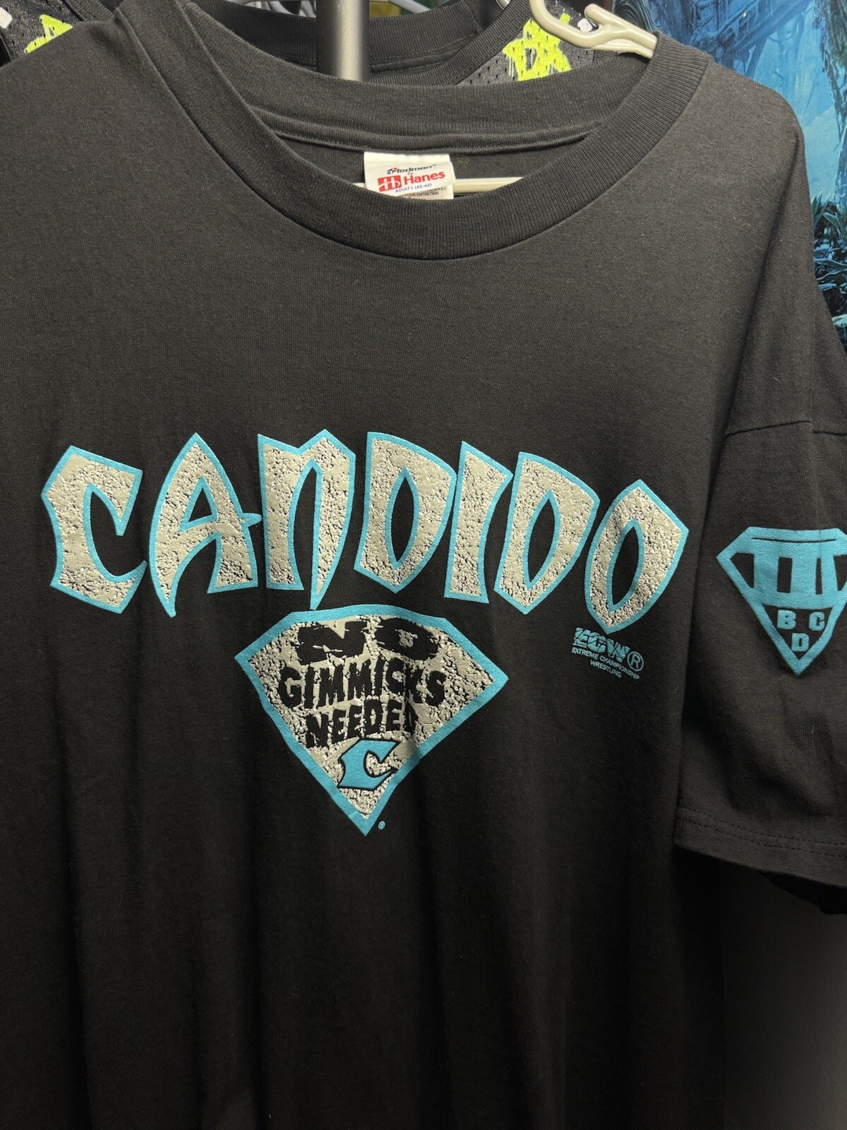 Vintage ECW Chris Candido Tshirt 1998 ECW Size Large | eBay