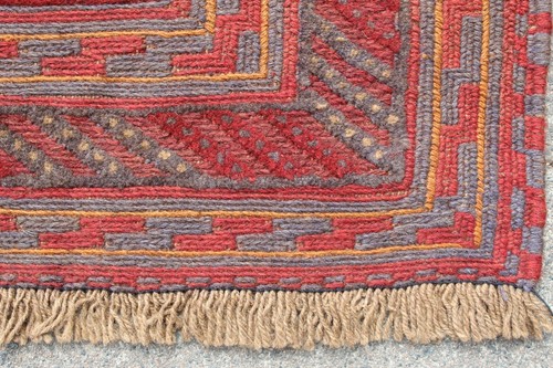 Vintage Hand Made Afghan Mushvani Oriental Red Wool Large Carpet 282x198cm - Picture 14 of 17