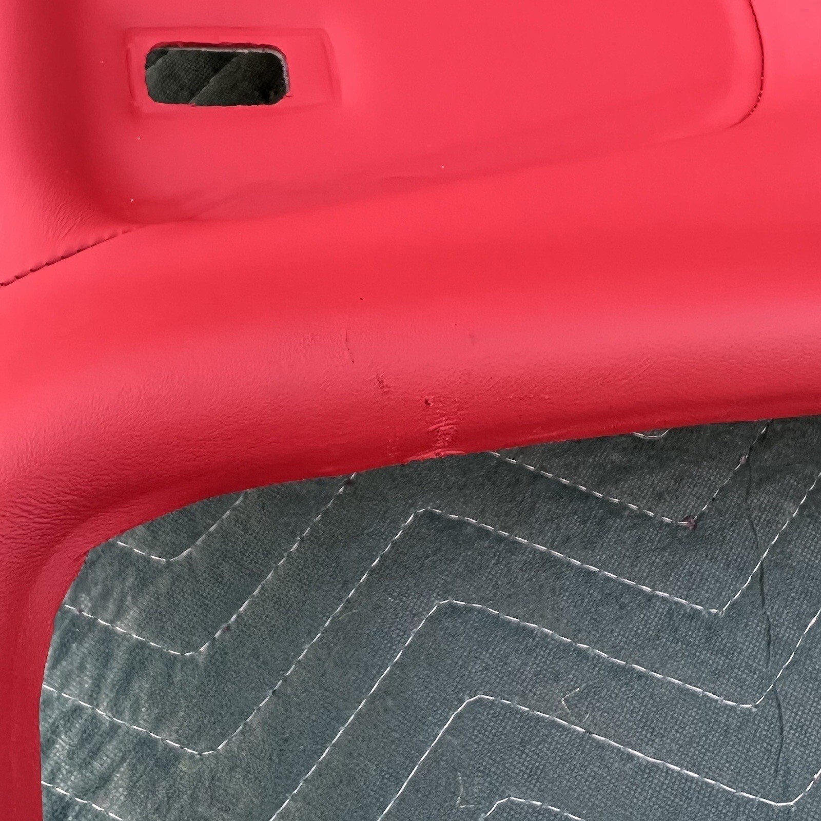 Bentley Bentayga 16-20 Red Leather Roof Upper Headliner Cover Trim Panel OEM