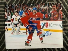 Montreal Canadiens Brendan Gallagher Signed Autographed 11x14 NHL Photo COA