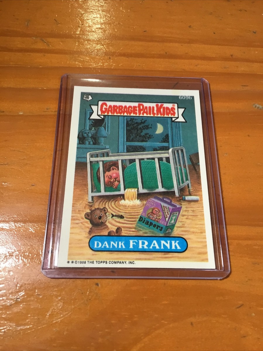 1988 Topps Garbage Pail Kids Dank Frank Misprint Blurry Non