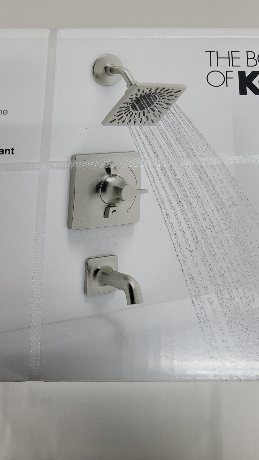 Kohler KR227994GBN Venza Bath Shower Faucet Set Brushed Nickel