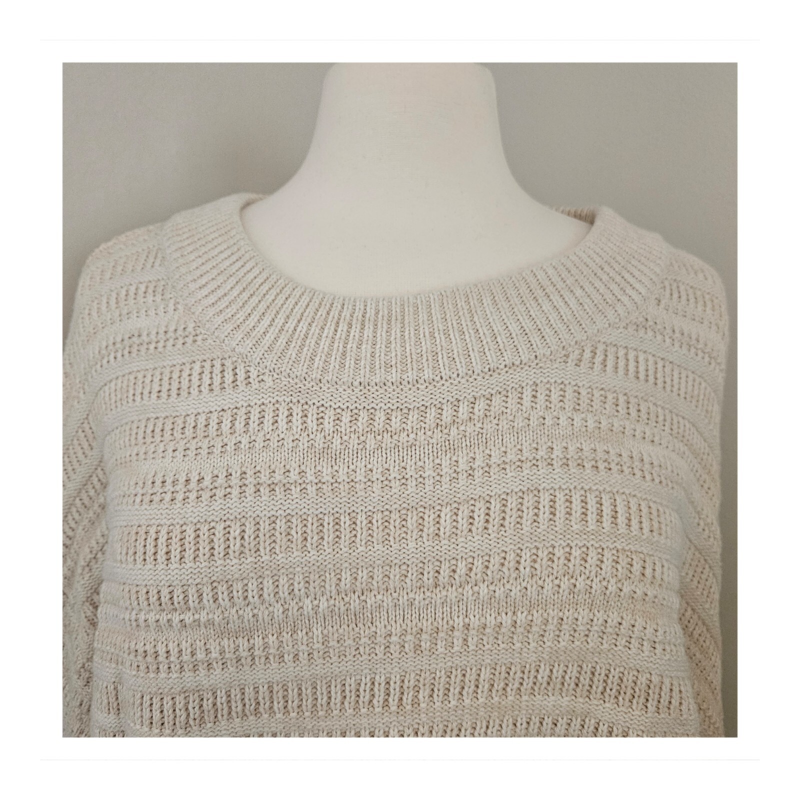 Universal Thread Cream Classic Sweater Top 2X EUC - image 2
