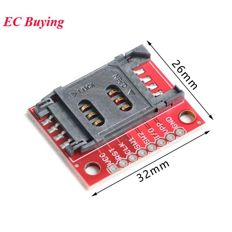 sim★ SIM Card Holder Adapter Module with Pin Header Breakout