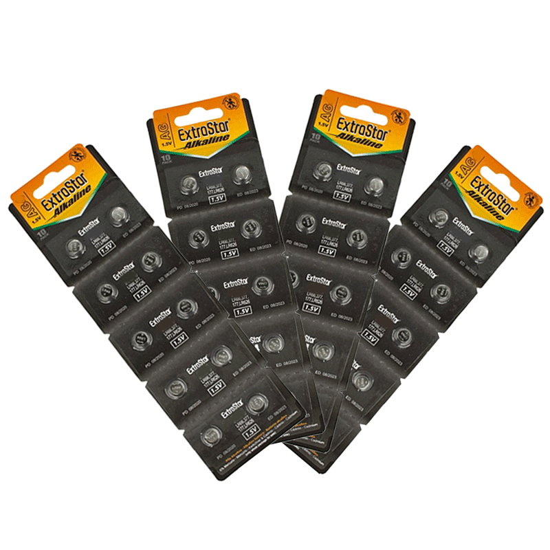 40 PILE BATTERIE A BOTTONE AG8 1,5v  LR1120 SR55 391A LR55 SG8 SR112 PILA PIATTE