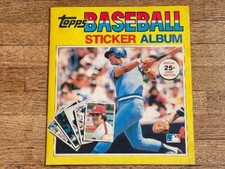 1981 Topps BASEBALL COMPLETE MLB No Panini Sticker Card Homerun Figure Album