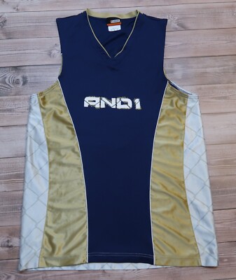 AND1 Basketball Jersey AND ONE NBA Tee Streetwear Y2K, Men`s