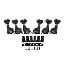 KAISH 3L3R 18:1 Guitar Locking Tuners Machine Heads Locking Tuning Keys Black