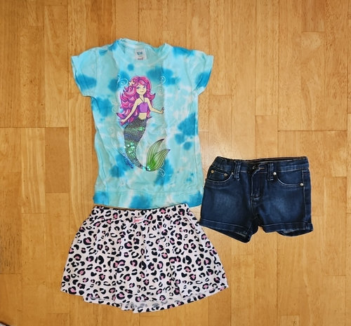 Girl Tshirts Shorts Skirts Lot 6 Years - Picture 3 of 8