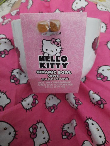 NEU Sanrio 2023 Hello Kitty Halloween Hexe weiß Ramen Nudel Schüssel Essstäbchen - Bild 3 von 4