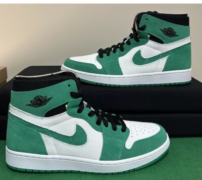 Jordan Retro 1 Zoom Air CMFT Celtics STADIUM GREEN Sz 10 CT0978 300 3 4