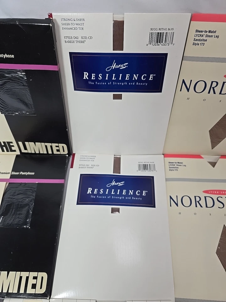Lote (12) Pantimedias Talla C | Negro y Beige Nordstrom, Hanes, The Limited, Hit or Mi Foto 4 de 4
