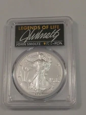 👉2021 ASE $1 Type 2 PCGS PSA MS70 Legends of Life John Smoltz Atlanta Braves HO