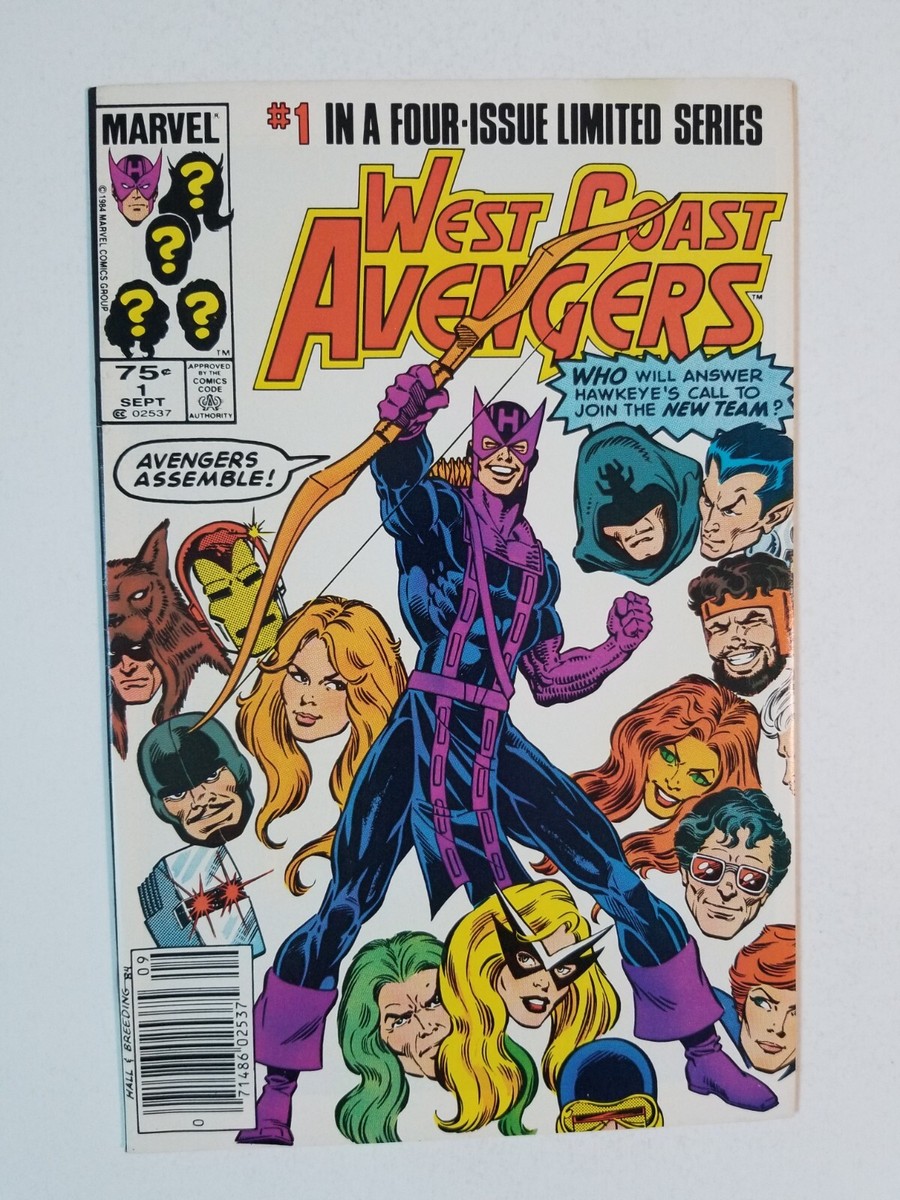 West Coast Avengers #1-4 (1984 Marvel) Limited Series 1 direct