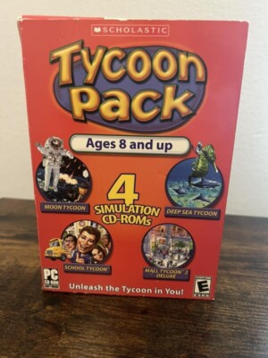BRAND NEW TYCOON PACK 4 SIMULATION CD-ROMS RATED E PC GAME 2005 SHELF WEAR RED
