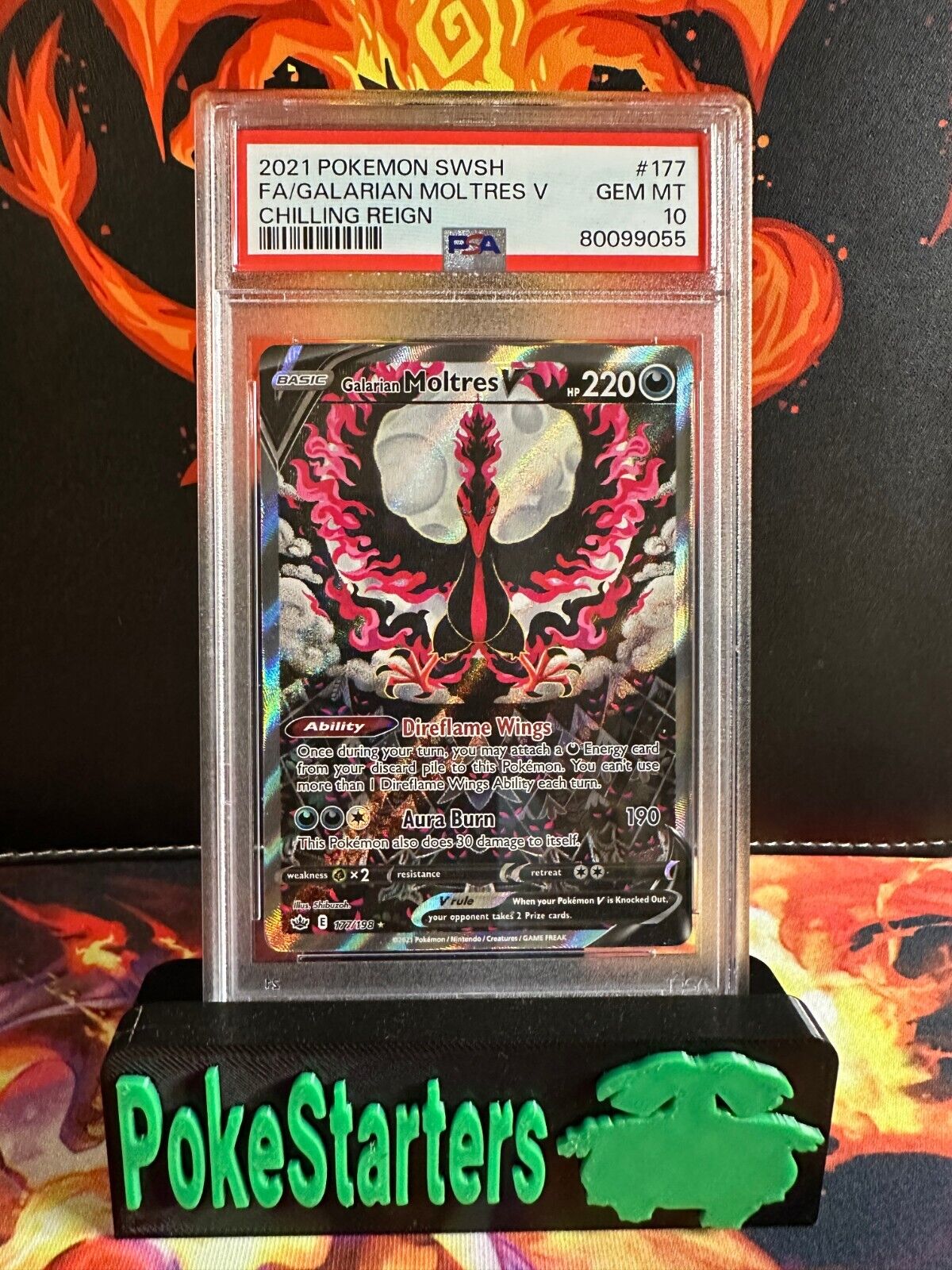 Galarian Moltres V (Alternate Full Art) - SWSH06: Chilling Reign