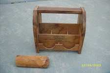 Vintage Esquire Footman Deluxe Wooden Shoe Shine Valet Caddy Box