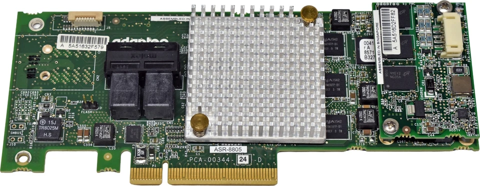Adaptec ASR-8805 2-12G SAS 1GB Cache PCIe x8 3.0 RAID Controller TCA-00344-04-D - Bild 4 von 4