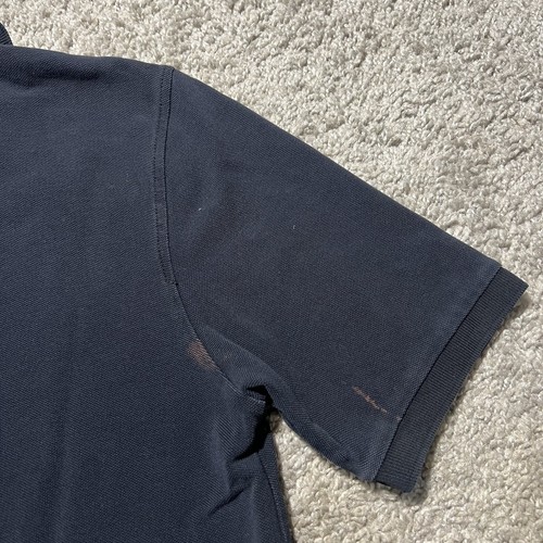 Burberry Classic Fit Black Nove Check Polo Shirt Mens Small *Stains - Picture 8 of 10
