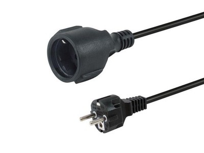 Equip 112180 Netzkabel schwarz 1,8m CEE7/7 CEE7/3
