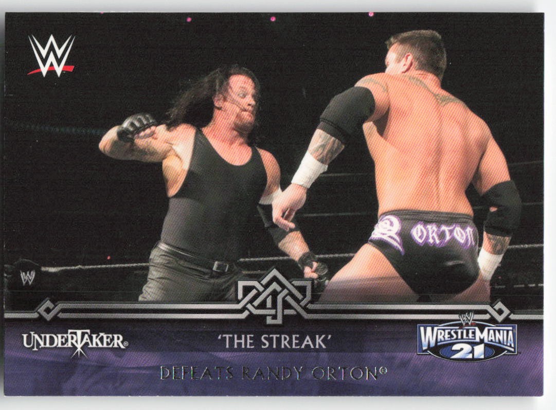 2014 Topps WWE Road to Wrestlemania The Streak Undertaker #13-0