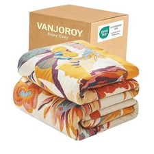 Boho Throw Blanket - 100 Organic Cotton - 50" x 60" - A-flower-butterfly