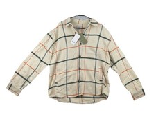 Goodfellow  Co Men's Heavyweight Button Down Plaid Flannel Shirt Size LARGE