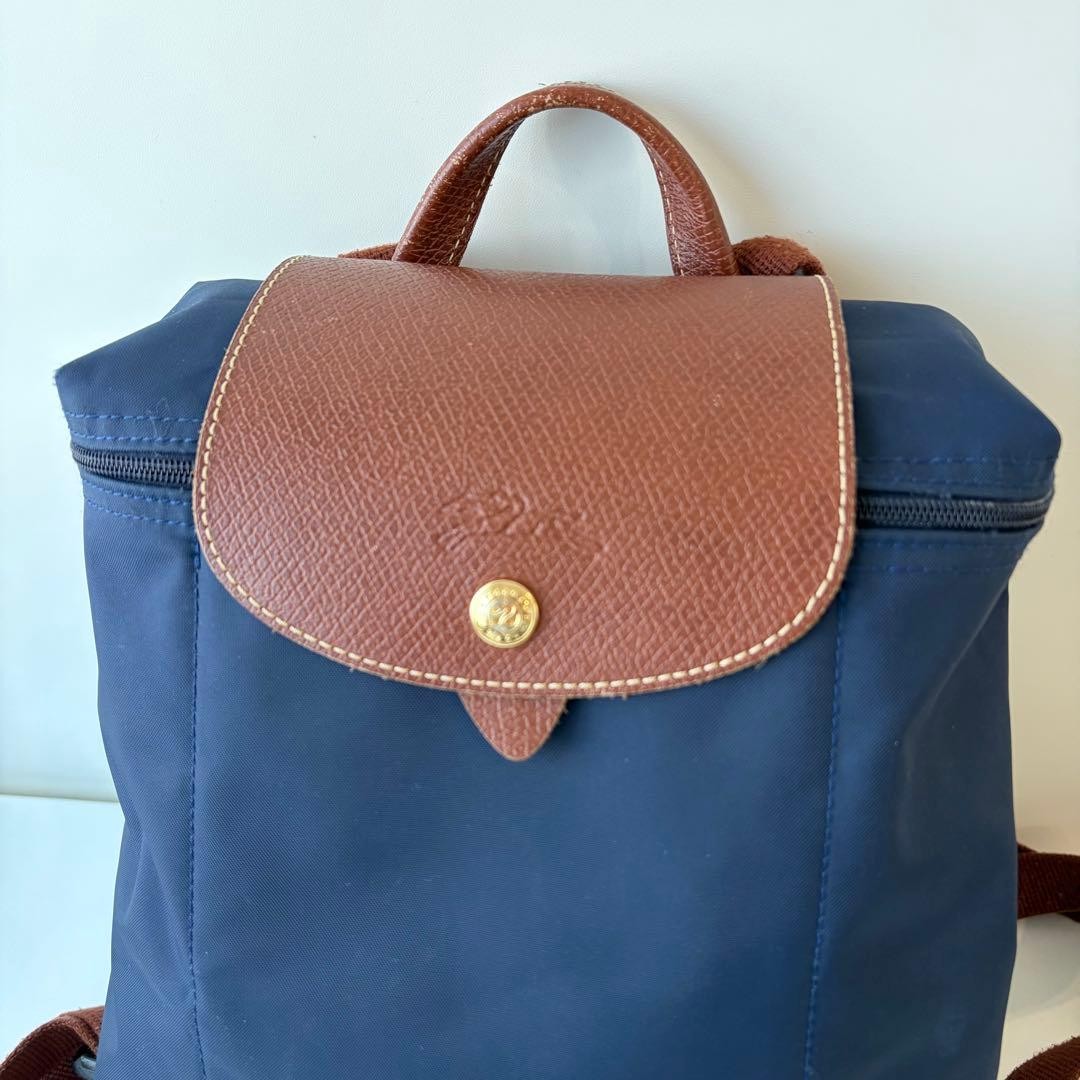 Longchamp Pliage Mini Backpack Navy Foldable Trav… - image 2