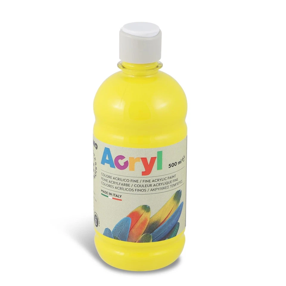 [4003TA500201] Primo Flacon Soft Plastique Peinture Acrylique Fine FLUO 500 m... - Photo 1/2