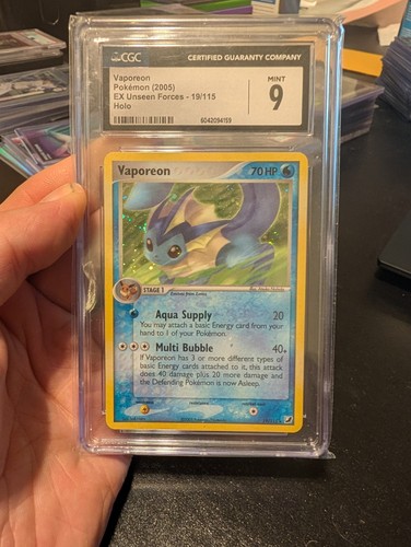 Vaporeon graded CGC 9 for sale on eBay